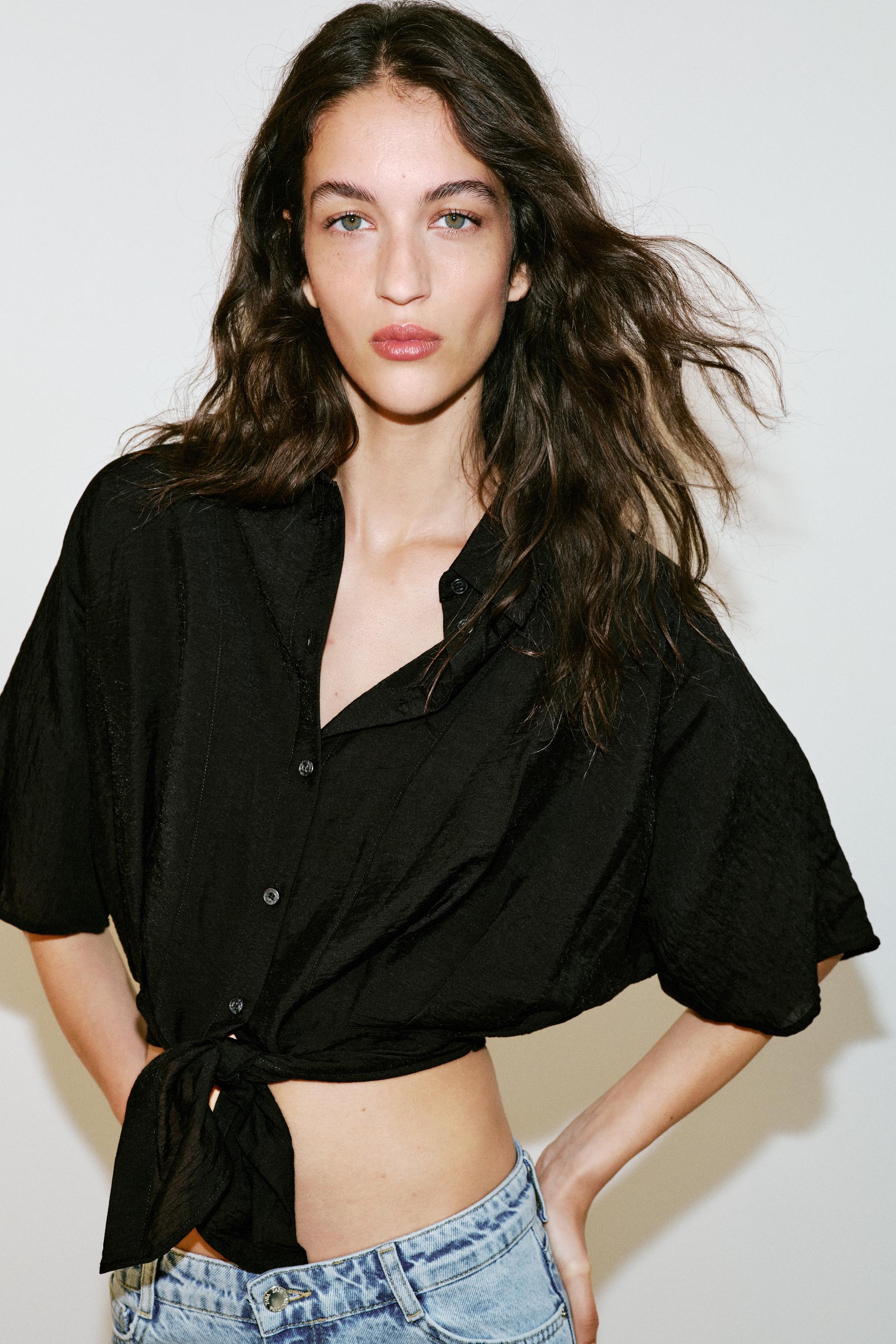 CHEMISE MANCHES COURTES NŒUD
